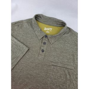 Duluth 3XL Relaxed Fit Gray‎ Plol Shirt